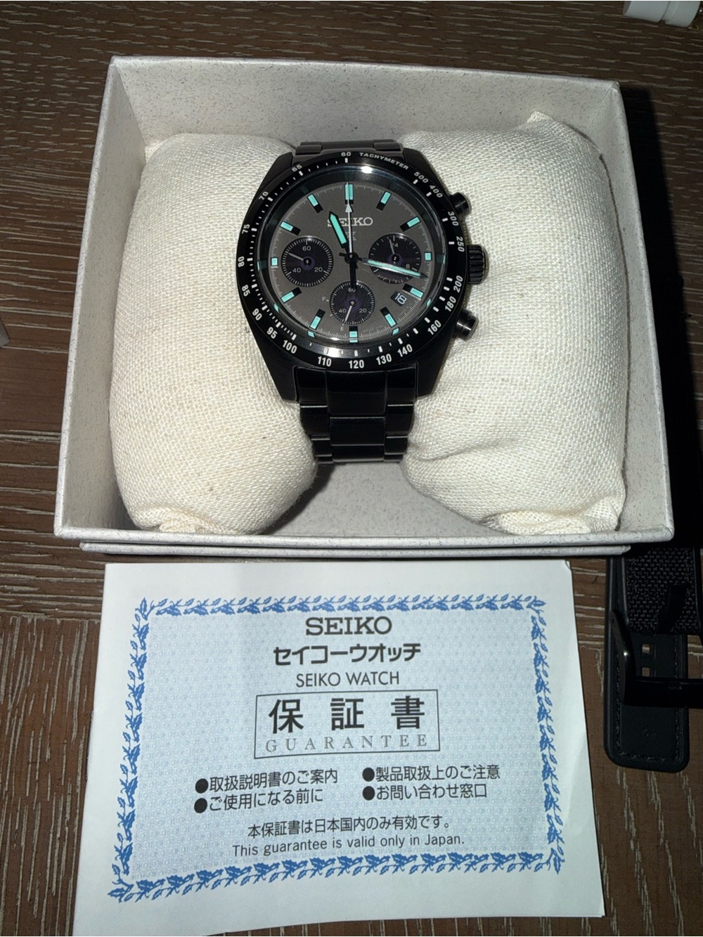Seiko Black SSC917 Prospex Speedtimer Night Vision